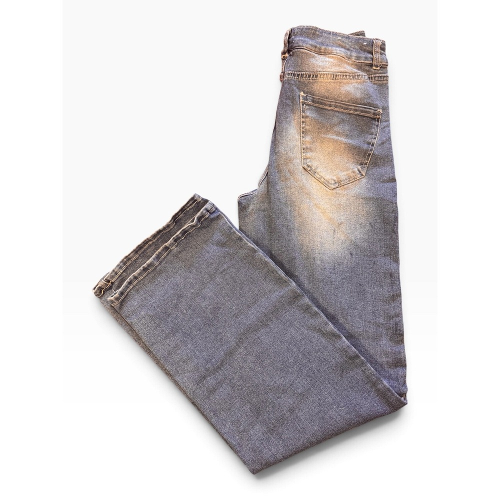 Refuge Denim High Rise Wide Leg Jeans Vintage Dark Wash Size 3 16-1304 VIN DRK